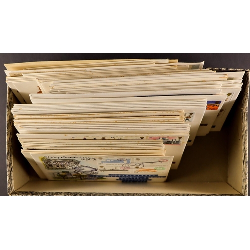 218 - WORLD RANGES IN A BOX an album and two large stockbooks with stamps from a wide range of countries, ... 