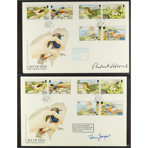 221 - BIRDS - SIGNED COVERS COLLECTION of 48 illustrated 1990 - 1996 First Day Covers from a wide range of... 