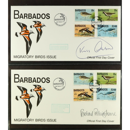 221 - BIRDS - SIGNED COVERS COLLECTION of 48 illustrated 1990 - 1996 First Day Covers from a wide range of... 