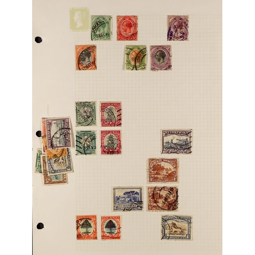 222 - BOX OF WORLD AND ROYALTY COLLECTIONS. Includes mint and used stamps, miniature sheets, and a few FDC... 