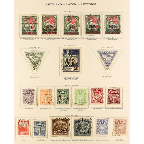 226 - ESTONIA, LATVIA AND LITHUANIA 1918-38 ranges on old printed pages, looks useful. (Qty)
Lot 226 
[c]