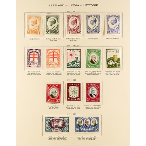 226 - ESTONIA, LATVIA AND LITHUANIA 1918-38 ranges on old printed pages, looks useful. (Qty)
Lot 226 
[c]