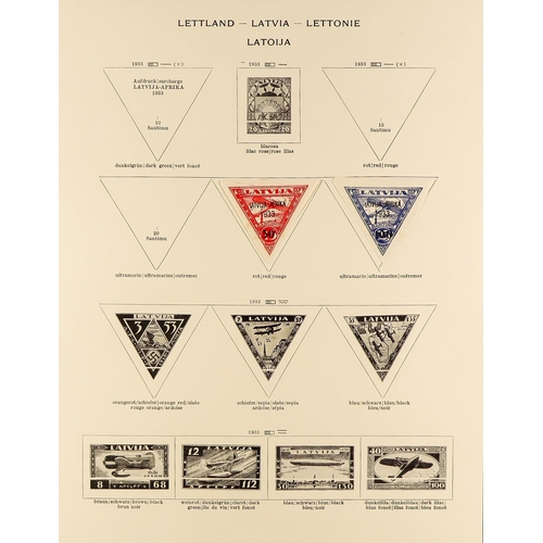 226 - ESTONIA, LATVIA AND LITHUANIA 1918-38 ranges on old printed pages, looks useful. (Qty)
Lot 226 
[c]