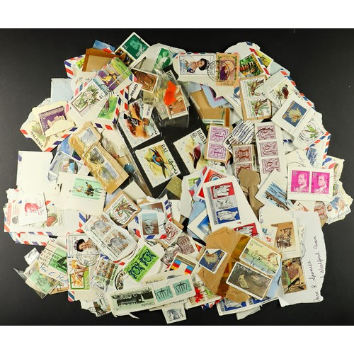 229 - LARGE BOX with an on & off paper accumulation in bags, envelopes, tins (one with 70+ Kensitas silk f... 