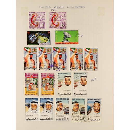 230 - MIDDLE EAST COLLECTION OF FINE USED in a well-filled album. A good range of countries from Aden to Y... 