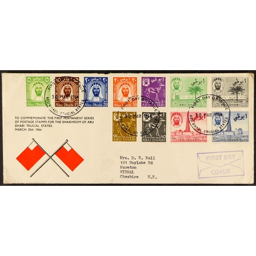 235 - BRITISH ARABIA COVERS. from Abu Dhabi 1964-68, Aden 1953-59 and Bahrain 1964. An attractive group. (... 