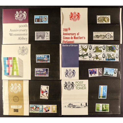 241 - CHARITY - 1965 - 1970. Includes  1965 Parliament, Battle of Britain, Post Office, 1966 Westminster, ... 