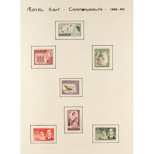 242 - WORLD COLLECTIONS IN 10 ALBUMS. Chiefly QEII Commonwealth but also earlier. Many 100s of stamps.
Lot... 