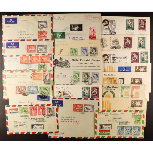 248 - COMMONWEALTH COVERS in a box, chiefly Aden incl censored, Malta, Rhodesia but other areas also, most... 