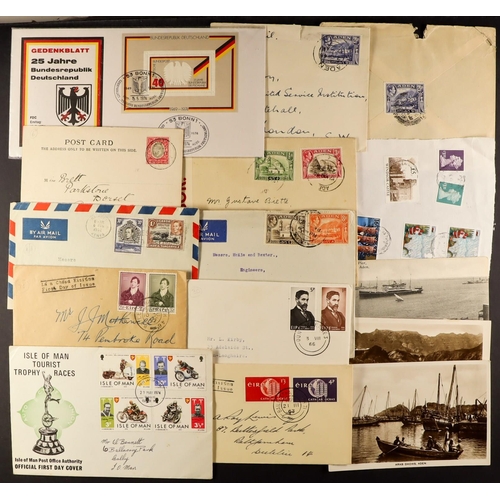 248 - COMMONWEALTH COVERS in a box, chiefly Aden incl censored, Malta, Rhodesia but other areas also, most... 