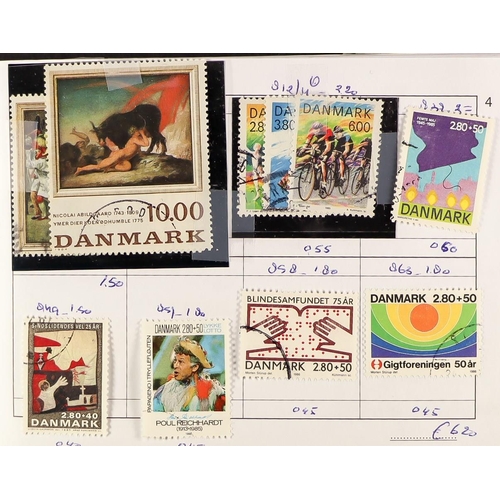 250 - SCANDINAVIA a bundle of circulated approval books, still with useful ranges with Iceland, Norway, Fi... 