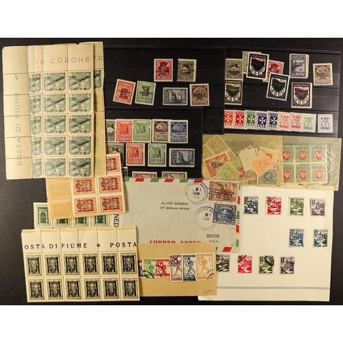 256 - CONSIGNMENT BALANCE of mint / used stamps + covers, Italian colonies, Sth / Central America, Swiss r... 