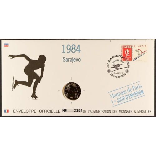 258 - WINTER OLYMPIC MEDAL COVERS collection of 12 special French covers for the 1992 Albertville games wi... 