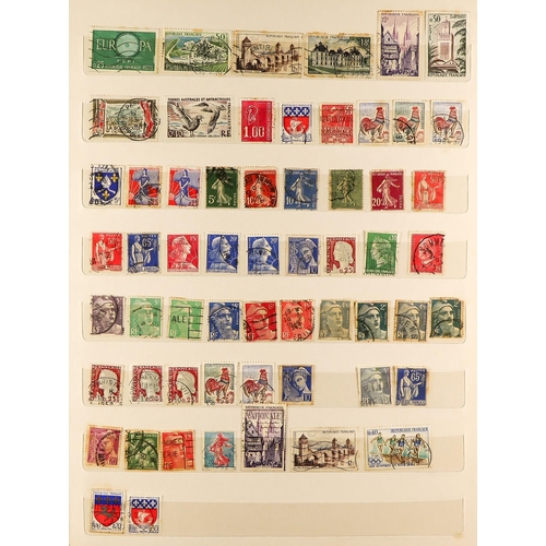 259 - WORLD COLLECTION IN FOUR STOCKBOOKS. Includes some penny reds, a few covers, and a small amount of f... 