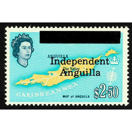 269 - ANGUILLA 1967 $2.50 Map of Anguilla overprinted 