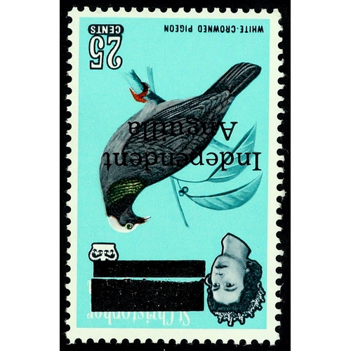 272 - ANGUILLA 1967 25c bird overprinted 