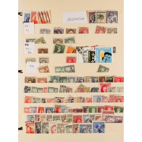 277 - ARGENTINA 1860's - 1980's COLLECTION / ACCUMULATION of mint & used stamps in a single binder incl. 1... 