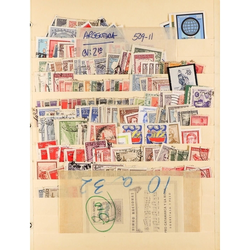 277 - ARGENTINA 1860's - 1980's COLLECTION / ACCUMULATION of mint & used stamps in a single binder incl. 1... 