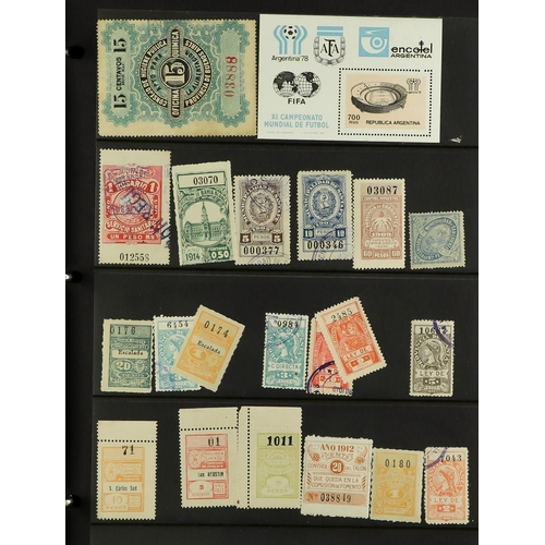 277 - ARGENTINA 1860's - 1980's COLLECTION / ACCUMULATION of mint & used stamps in a single binder incl. 1... 