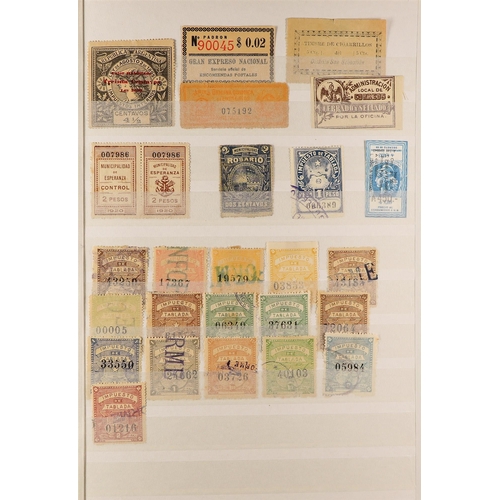 282 - ARGENTINA 1887 - 1939 REVENUE STAMPS COLLECTION in a stock book (approx 2400 stamps)
Lot 282 
[b]