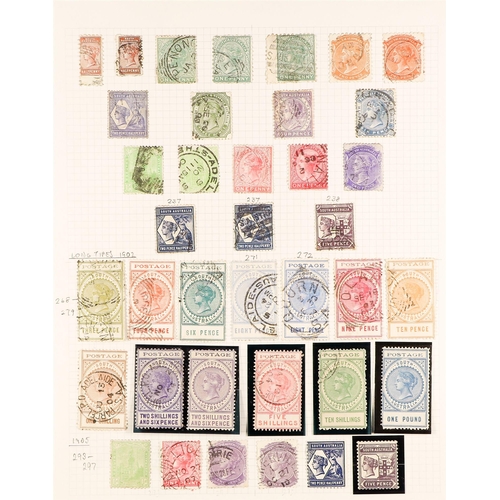 295 - AUSTRALIAN STATES SOUTH AUSTRALIA 1856 - 1905 COLLECTION of mint & used stamps on well-filled album ... 