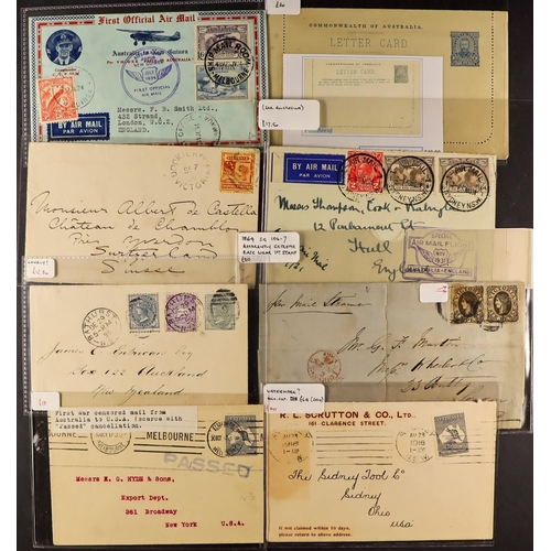 300 - AUSTRALIA 1850's - 1953 COVERS, INCL STATES group of 15 selected items, note New Sth Wales 1857, Que... 