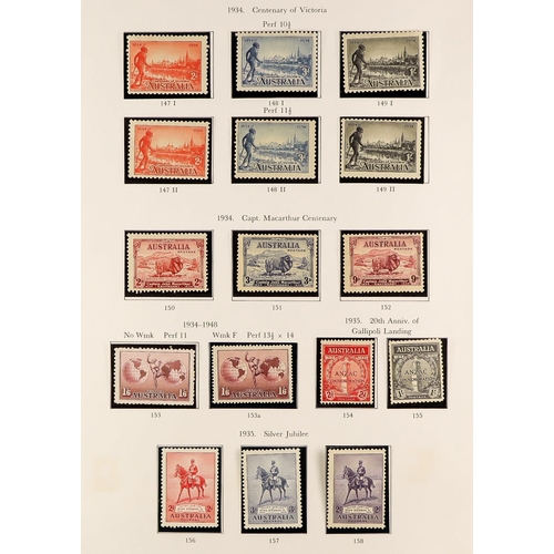 304 - AUSTRALIA 1913 - 2010 EXTENSIVE MINT / NEVER HINGED MINT COLLECTION in three well-filled SG Australi... 