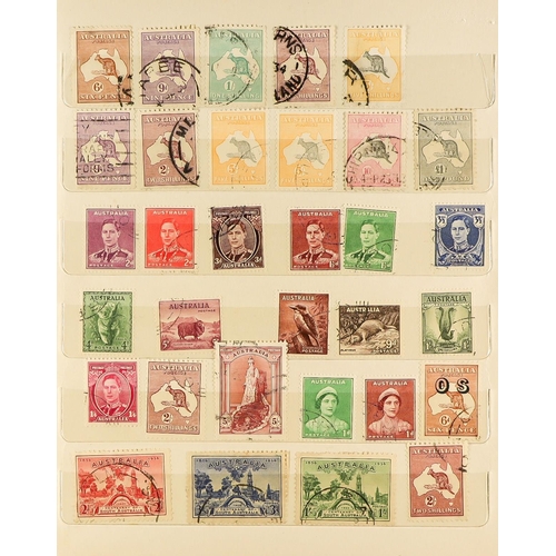 307 - AUSTRALIA 1913-1970's USED COLLECTION in a small album, includes 1913-14 Roos set to 5s, 1915 Roos t... 