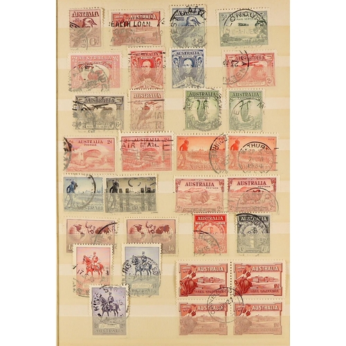 319 - AUSTRALIA INTERESTING ESTATE ACCUMULATION 20th Century mint (many never hinged) & used stamps on pag... 