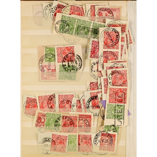 319 - AUSTRALIA INTERESTING ESTATE ACCUMULATION 20th Century mint (many never hinged) & used stamps on pag... 