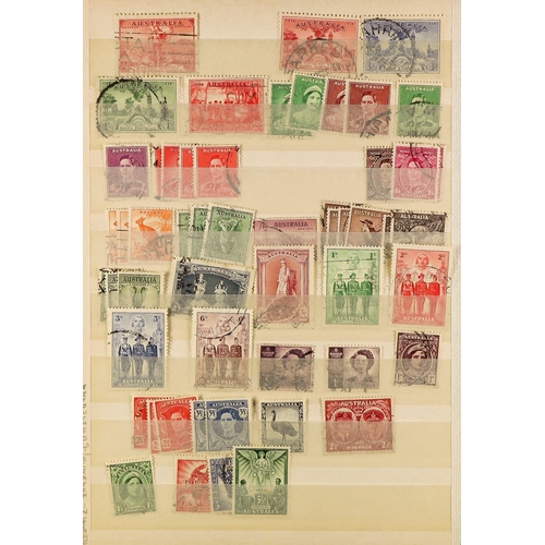 319 - AUSTRALIA INTERESTING ESTATE ACCUMULATION 20th Century mint (many never hinged) & used stamps on pag... 