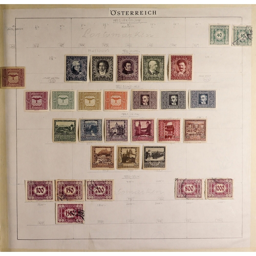 324 - AUSTRIA 1850-2012 MINT & USED RANGES incl. 1850's Arms to 9k, Franz Joseph's to 5k, 10k & 15k, Austr... 