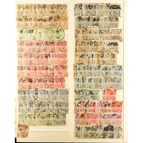 325 - AUSTRIA 1860 - 1977 IN A LARGE STOCK BOOK. A duplicated mint and used duplicated collectors accumula... 