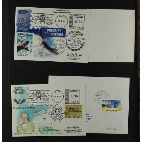 328 - AUSTRIA 2000's-2010's FIRST FLIGHTS & SPECIAL FLIGHTS ILLUSTRATED COVERS COLLECTION all illustrated ... 