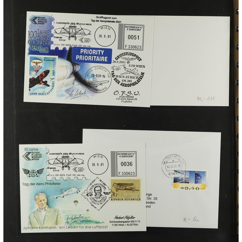 328 - AUSTRIA 2000's-2010's FIRST FLIGHTS & SPECIAL FLIGHTS ILLUSTRATED COVERS COLLECTION all illustrated ... 