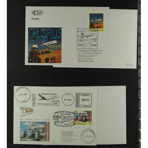 328 - AUSTRIA 2000's-2010's FIRST FLIGHTS & SPECIAL FLIGHTS ILLUSTRATED COVERS COLLECTION all illustrated ... 