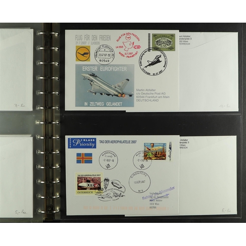 328 - AUSTRIA 2000's-2010's FIRST FLIGHTS & SPECIAL FLIGHTS ILLUSTRATED COVERS COLLECTION all illustrated ... 