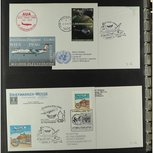 328 - AUSTRIA 2000's-2010's FIRST FLIGHTS & SPECIAL FLIGHTS ILLUSTRATED COVERS COLLECTION all illustrated ... 