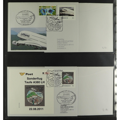 328 - AUSTRIA 2000's-2010's FIRST FLIGHTS & SPECIAL FLIGHTS ILLUSTRATED COVERS COLLECTION all illustrated ... 