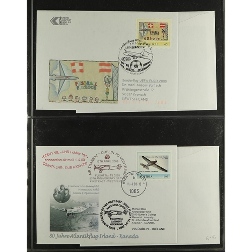 328 - AUSTRIA 2000's-2010's FIRST FLIGHTS & SPECIAL FLIGHTS ILLUSTRATED COVERS COLLECTION all illustrated ... 