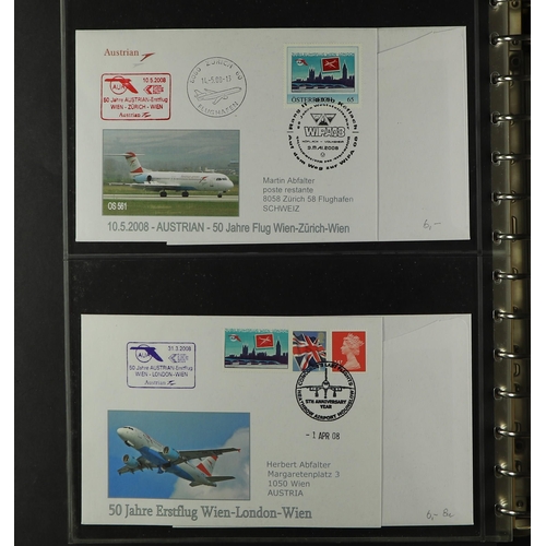 328 - AUSTRIA 2000's-2010's FIRST FLIGHTS & SPECIAL FLIGHTS ILLUSTRATED COVERS COLLECTION all illustrated ... 