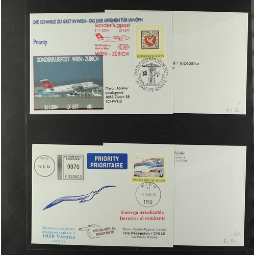 328 - AUSTRIA 2000's-2010's FIRST FLIGHTS & SPECIAL FLIGHTS ILLUSTRATED COVERS COLLECTION all illustrated ... 