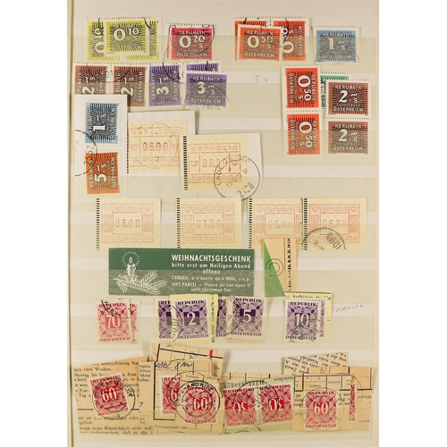 329 - AUSTRIA BALANCE OF SPECIALIZED COLLECTION in an album of 1870 - 1950's mint & used stamps, particula... 