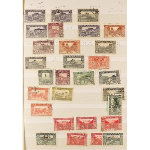 329 - AUSTRIA BALANCE OF SPECIALIZED COLLECTION in an album of 1870 - 1950's mint & used stamps, particula... 