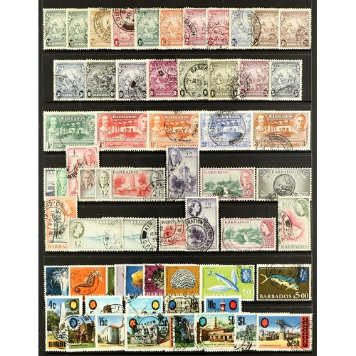 340 - BARBADOS 1892 - 1971 FINE USED COLLECTION on Hagner pages (approx 90 stamps)
Lot 340 
[b]