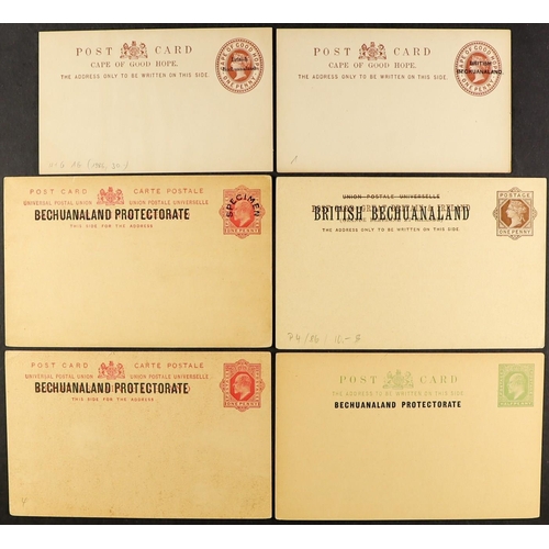 343 - BECHUANALAND POSTAL STATIONERY group of 18 unused postal cards including 3 with 