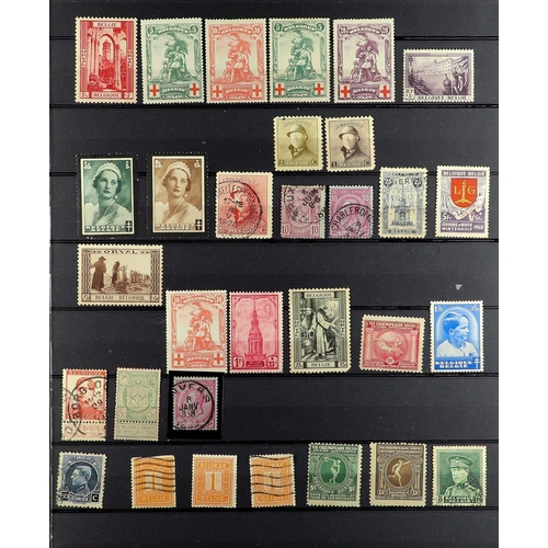 345 - BELGIUM 1849 - 2003 INTERESTING MISCELLANY of mint / never hinged mint & used on stock pages with cl... 