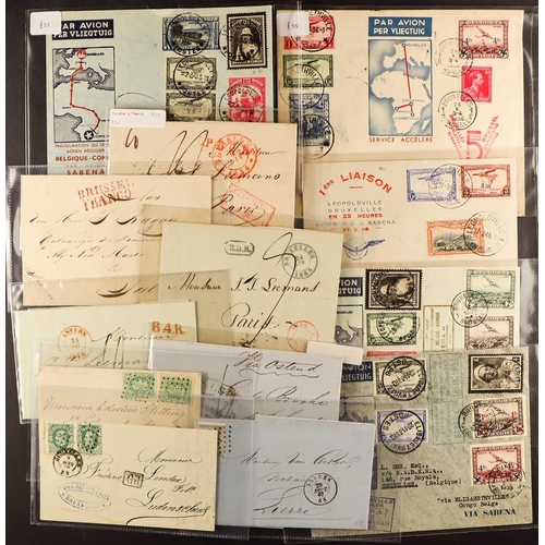 353 - BELGIUM COVERS, INCLUDING CONGO range of 31 selected items, 1857 to 1940's with some pre-stamp incl ... 