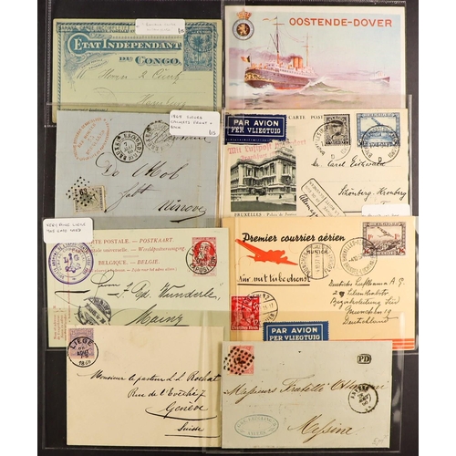 353 - BELGIUM COVERS, INCLUDING CONGO range of 31 selected items, 1857 to 1940's with some pre-stamp incl ... 