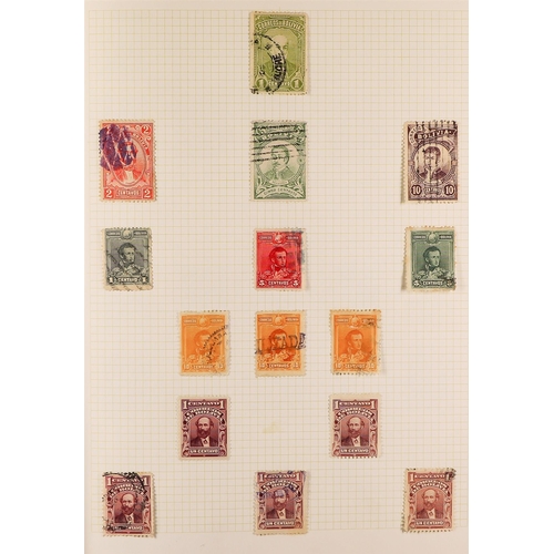 367 - BOLIVIA 1867 - 2003 COLLECTORS ASSEMBLY of mint & used stamps in a bulging album, duplication, inclu... 